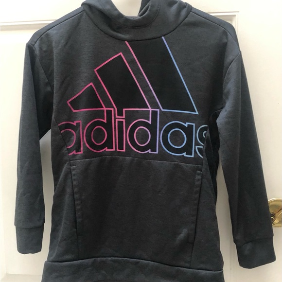 Girls Adidas lightweight hoodie size large 14